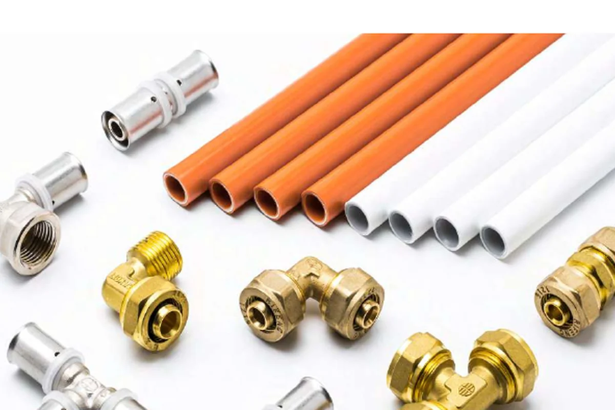 Pipa multilayer plumbing orange putih dan fitting RIIFO RIFENG